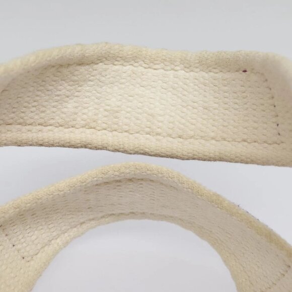 CHANEL Choco Bar Tote Bag Canvas Red Gold CC Auth bs18523 - Picture 9 of 14